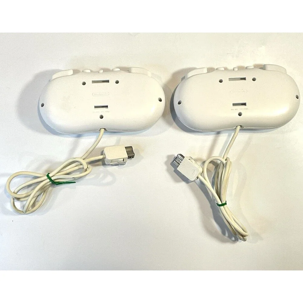 Nintendo Wii Classic Controller Gamepad White OEM RVL-005 Cleaned and Working